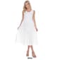Womens White Mark Tiered Midi Dress - image 8