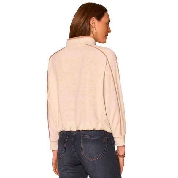 Womens Democracy Long Sleeve Bubble Hem Sweatshirt