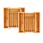 BergHOFF Bamboo 6-Slot Expanding Flatware Organizer - Set of 2 - image 2