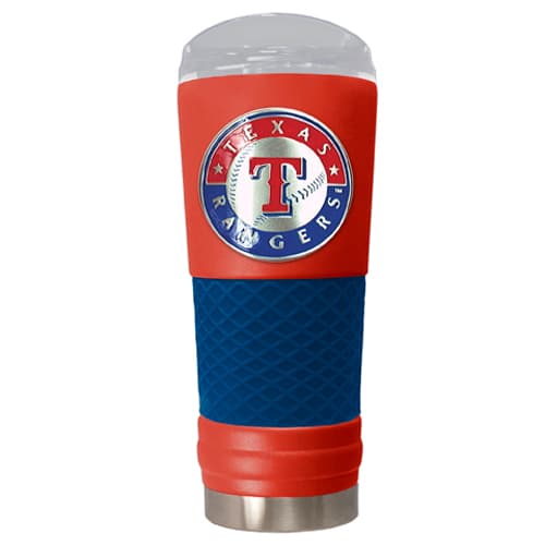 MLB Texas Rangers DRAFT Orange/Blue Stainless Steel Tumbler - image 