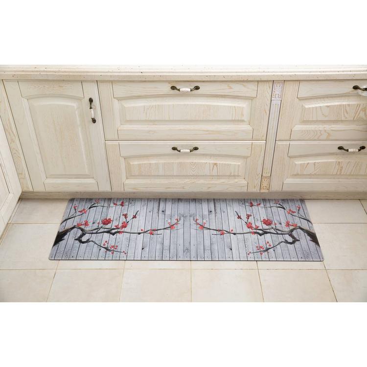 J&V Textiles Cloud Comfort Blossoms Anti-Fatigue Kitchen Mat
