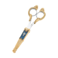 Symbols of Faith Crystal Cross Blue Enamel Scissor Holder - image 1