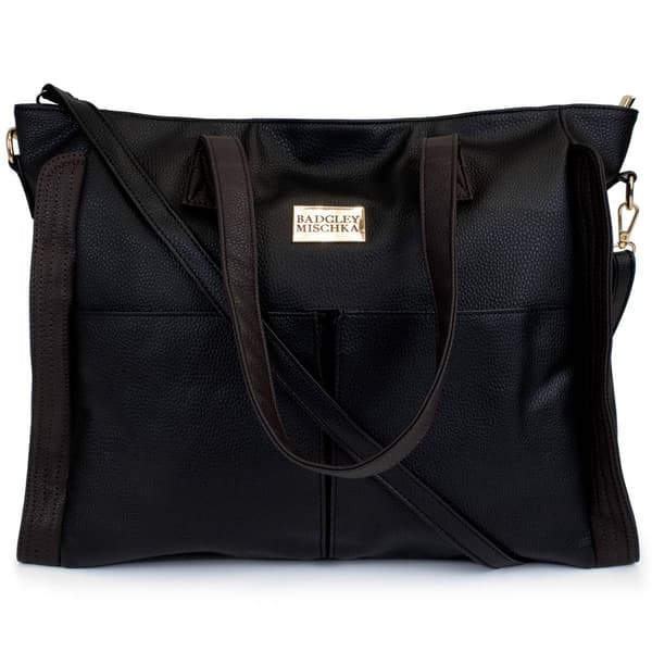 Badgley Mischka Rose Vegan Leather Travel Tote Weekender Bag