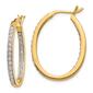 Pure Fire 14kt. Gold 1/2ctw. Lab Grown Diamond Hoop Earrings - image 1