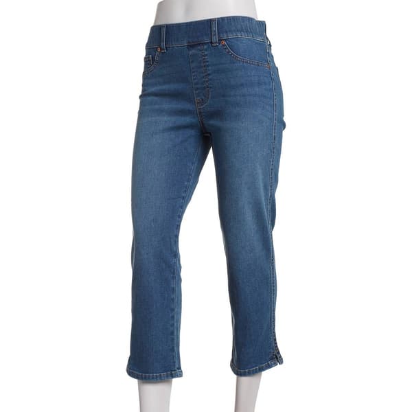 Womens Gloria Vanderbilt Shape Effect Capri Pants w/Slits - image 