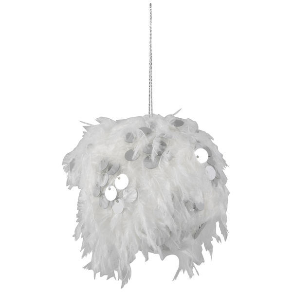 Northlight 4ct. Feather Ball with Sequins Christmas Ornaments