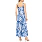 Womens MSK Sleeveless Floral Seam Down Linen Midi Dress - image 2