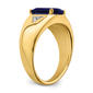 Mens Gentlemens Classics™ 14kt. Gold Sapphire & Diamond Ring - image 6
