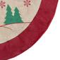 Northlight Seasonal 36in. Santa Embroidered Christmas Tree Skirt - image 3
