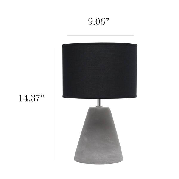 Simple Designs Pinnacle Concrete Table Lamp