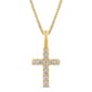 Nova Star(R) 10kt. 1/10ctw Lab Grown Diamond Cross Pendant - image 1