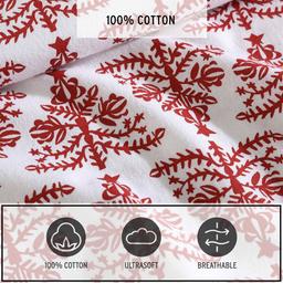 Eddie Bauer Jolly Trees Cotton Flannel Sheet Set
