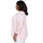 Plus Size Alfred Dunner Classics 3/4 Floral Sleeve Stripe Blouse - image 4