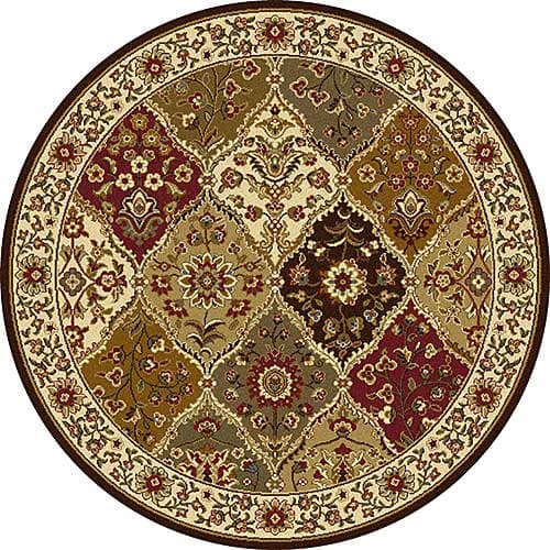 Tayse Elegance Cambridge Multi Round Area Rug - 5'3 - image 