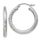 Gold Classics(tm) 14kt. White Gold 25mm Hoop Earrings - image 1