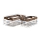 9th &amp; Pike® Farmhouse Style Storage Baskets - Set of 2 - image 8