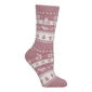 Womens Heat Holders(R) Lite Jade Holiday Fair Isle Crew Socks - image 1