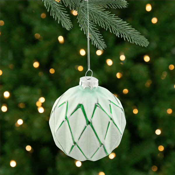 Northlight 4ct. Harlequin Christmas Glass Ball Ornaments