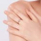 Diamond Classics™ 1/10ctw. Diamond Rose Silver Ring - image 5