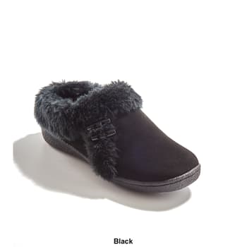 Pantofole Donna Kathy Ireland Zinnia Scuff Slipper - Nero, Taglia 38 EU, Morbide, Fodera In Pelliccia Sintetica, Suola Indoor/Outdoor