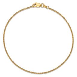 Gold Classics(tm) 1.4mm. 14k Gold Cable Chain Anklet