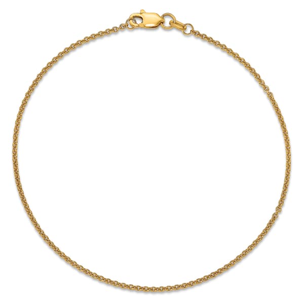 Gold Classics&#40;tm&#41; 1.4mm. 14k Gold Cable Chain Anklet