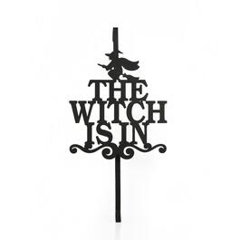 National Tree 18in. Halloween The Witch Is In Wreath Hanger