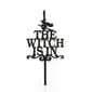 National Tree 18in. Halloween The Witch Is In Wreath Hanger - image 1