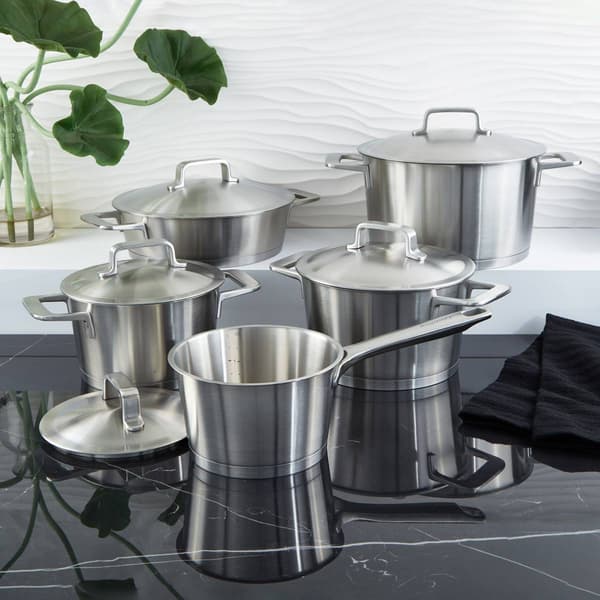 BergHOFF Meta 10pc. Recycled 18/10 Stainless Steel Cookware Set