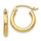 Gold Classics(tm) 10kt. Polished 9mm Tube Hoop Earrings - image 1
