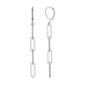 Forever Facets Sterling Silver Chain Dangle Earrings - image 2
