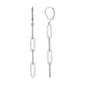 Forever Facets Sterling Silver Chain Dangle Earrings - image 2