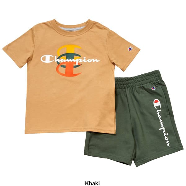 Boys &#40;4-7&#41; Champion&#174; Graphic Tee & Signature Shorts Set
