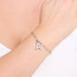 Athra Fine Silver Plated CZ A Initial Bracelet - image 3