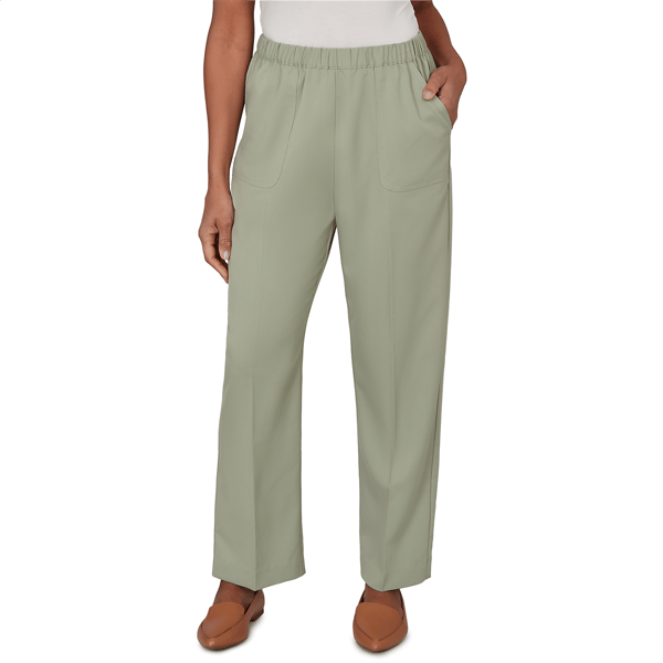 Womens Alfred Dunner Indigo Girls Twill Pants - Short Length - image 