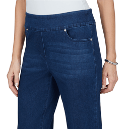 Womens Alfred Dunner Ann Arbor Rhinestone Cuff Ankle Jeans