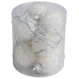 10pc. Shatterproof Flocked Mini Ball Ornaments