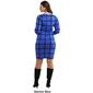 Womens Sami &amp; Jo Long Sleeve Plaid Sweater Dress - image 2