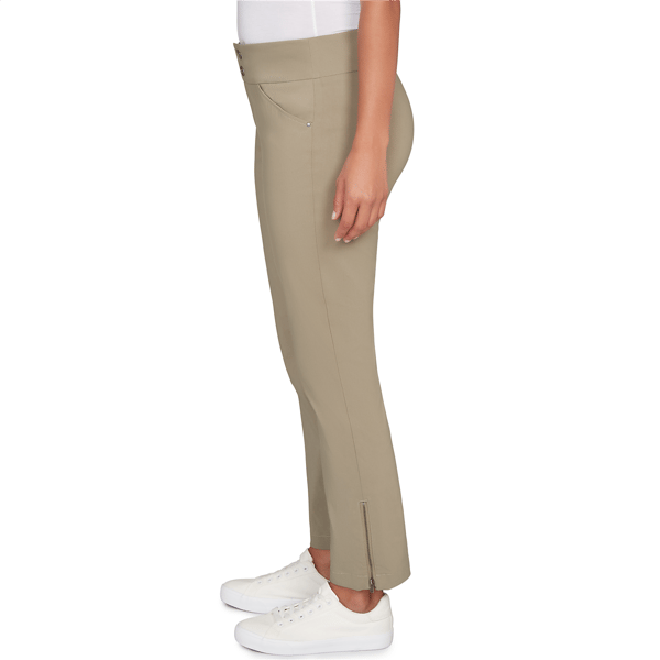 Petite Skye’s the Limit Fresh Start Zipper Hem Tapered Pants