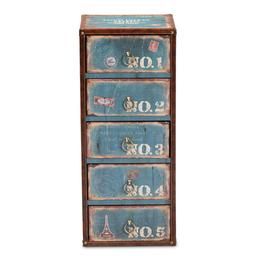 Baxton Studio Alba 5-Drawer Accent Storage Chest