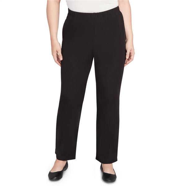 Petites Alfred Dunner Business As Usual Ribbed Knit Short Length