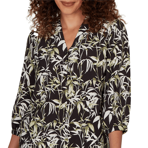 Womens Emaline La Vita Costiera Crushed Faille Leaf Blouse