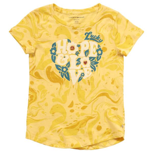 Girls &#40;7-16&#41; Lucky Brand Hope & Love Tee - image 