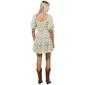 Juniors Trixxi Sage Garden Linen Shift Dress - image 2