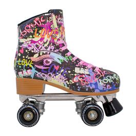 Womens Cosmic Skates Graffiti Print Roller Skates