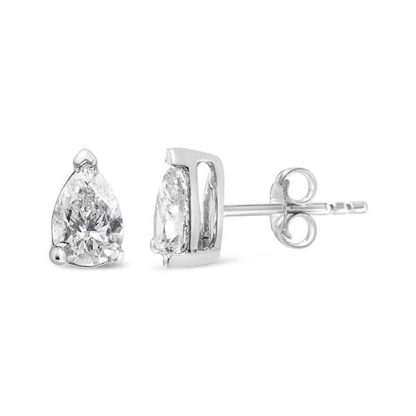 Haus of Brilliance 1/4ctw. Pear Lab Grown Diamond Stud Earrings