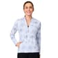 Womens Free Country Sunfree Full Zip Watercolor Sun Shirt - image 1
