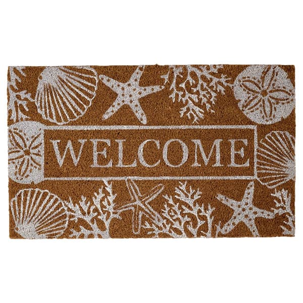 Design Imports Welcome Seashells Doormat - image 