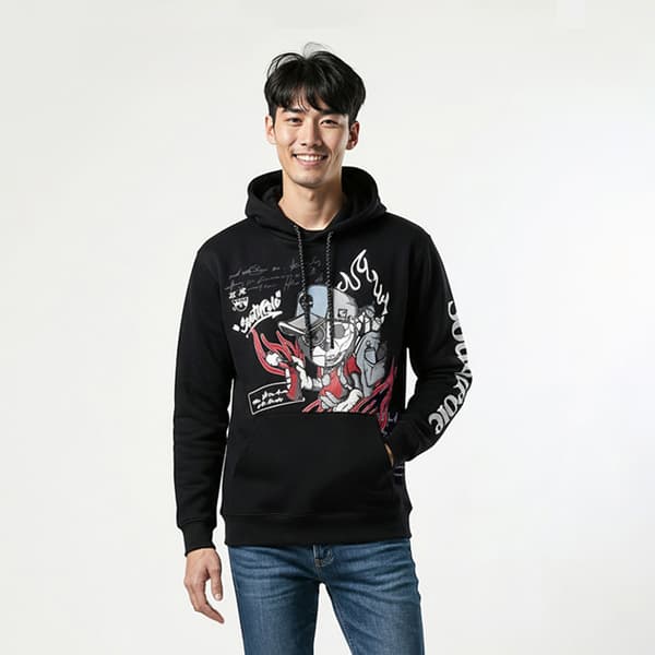 Young Mens SOUTHPOLE Graffiti Bear Hoodie