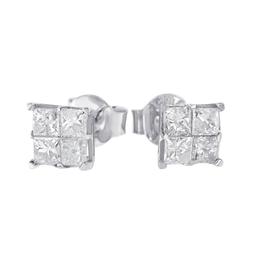 Diamond Classics™ 10kt. Diamond Square Stud Earrings